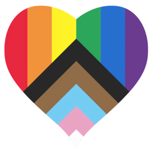 Pride inclusive diversity rainbow Lgbtq hear